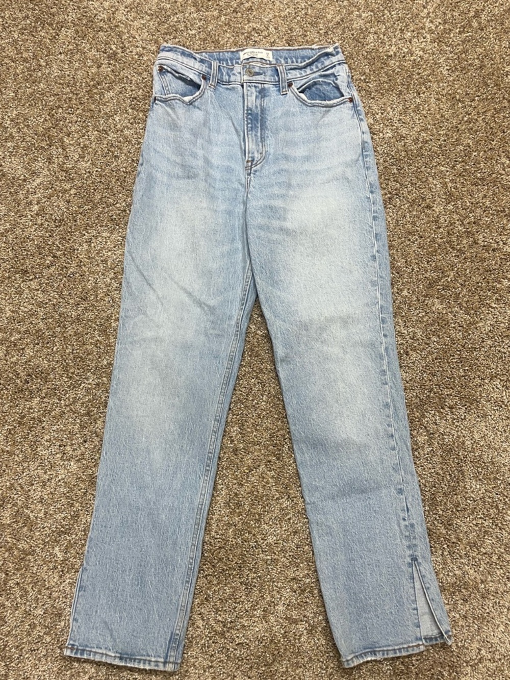 Abercrombie ultra high rise 90’s straight curve love